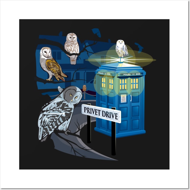 Dr Who - TOP TEN #2 (Hedwig Says Who!) Wall Art by LaughingDevil